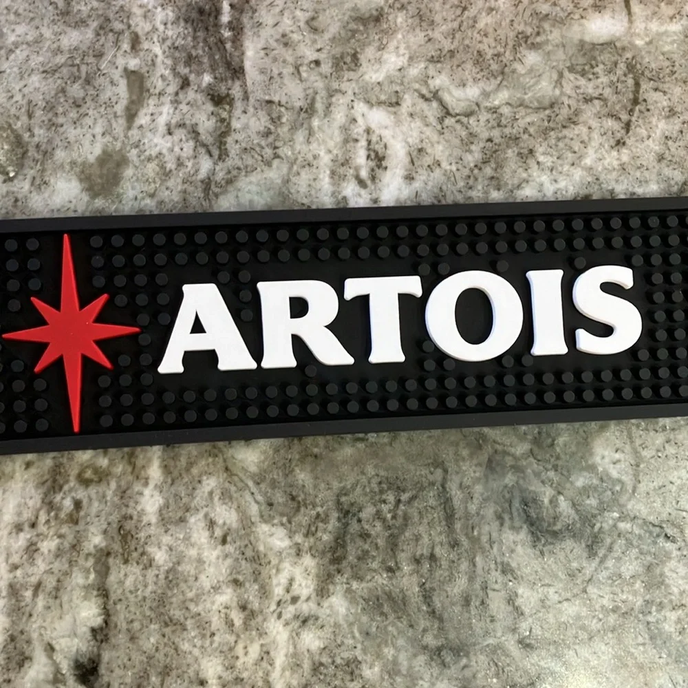 Stella Artois Star Drink Spill Bar Rail Mat NEW